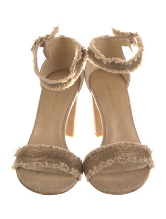 Stuart Weitzman Canvas Sandals