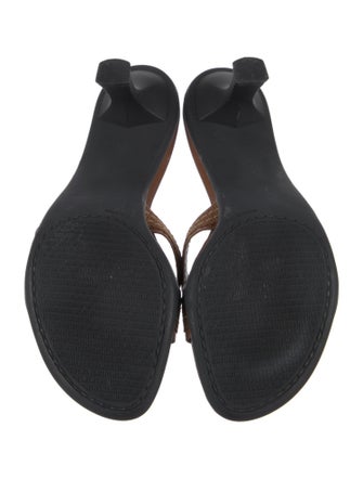 Stuart Weitzman Leather Slides