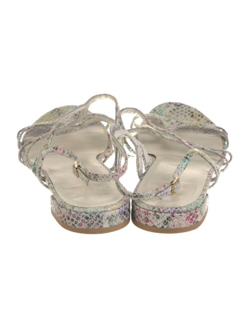 Stuart Weitzman Snakeskin Animal Print Gladiator Sandals