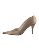 Stuart Weitzman Satin Crystal Embellishments Pumps
