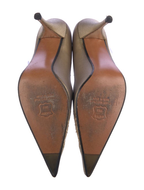 Stuart Weitzman Satin Crystal Embellishments Pumps