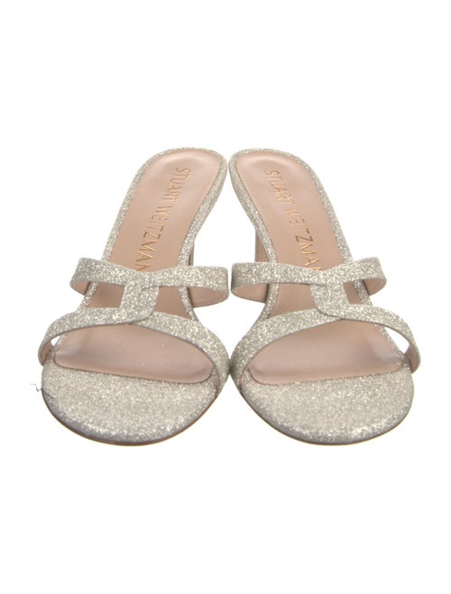 Stuart Weitzman Glitter Slides