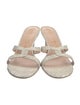 Stuart Weitzman Glitter Slides