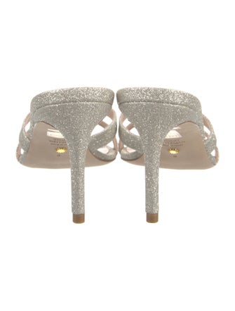 Stuart Weitzman Glitter Slides