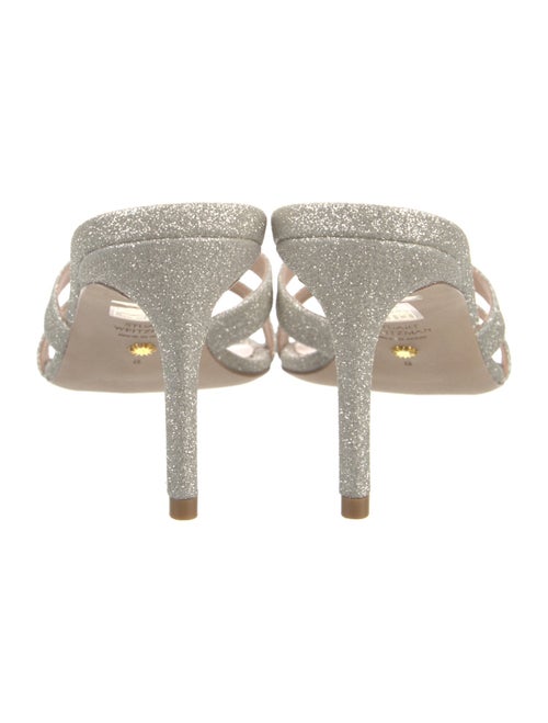 Stuart Weitzman Glitter Slides