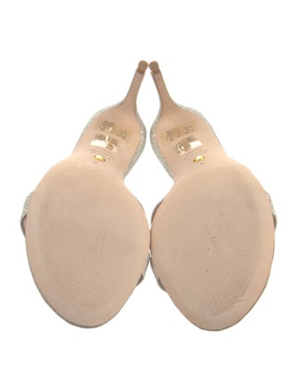 Stuart Weitzman Glitter Slides