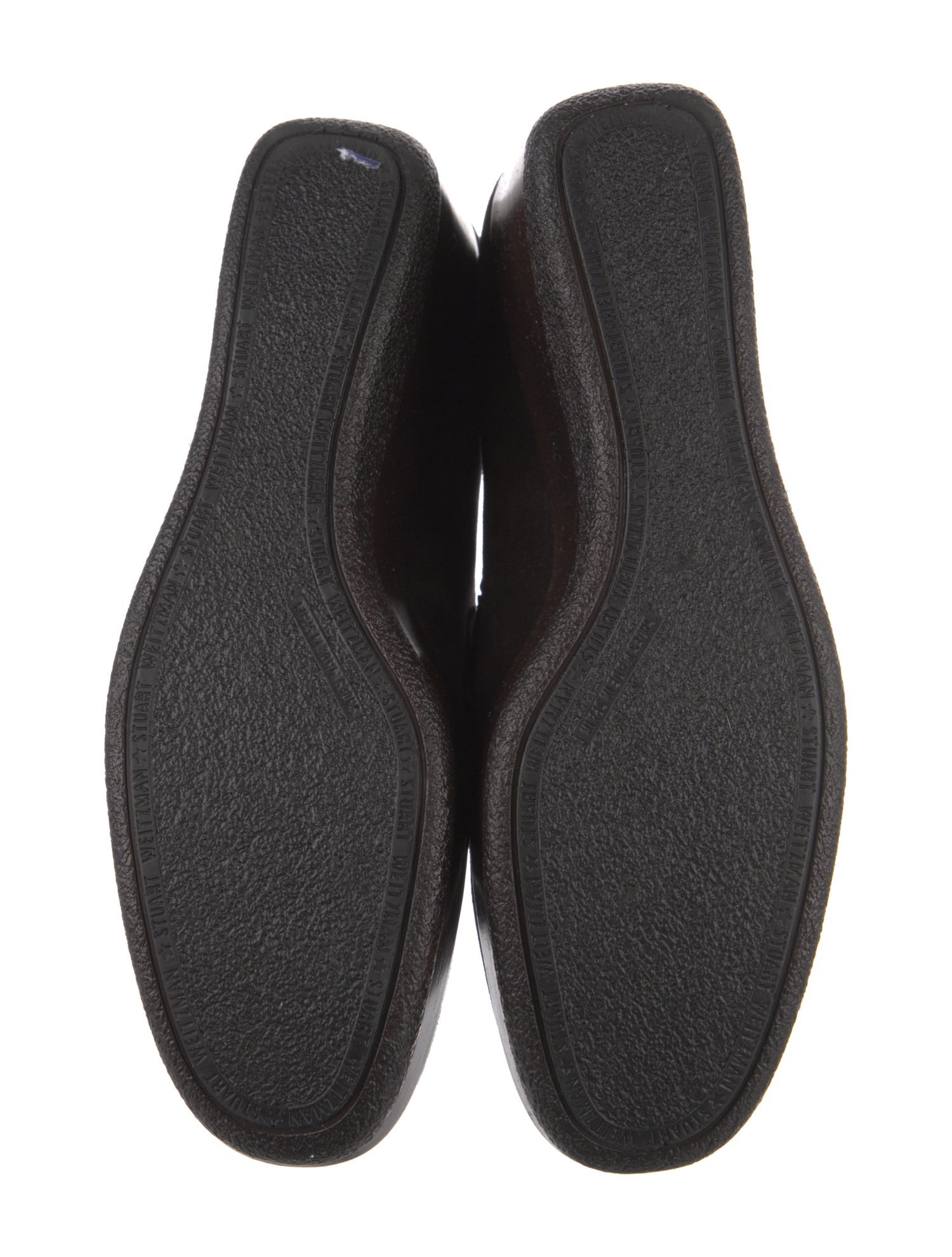 Stuart Weitzman Suede Tassel Accents Loafers