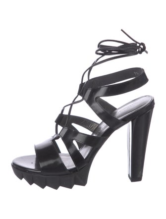 Stuart Weitzman Leather Gladiator Sandals