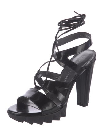 Stuart Weitzman Leather Gladiator Sandals