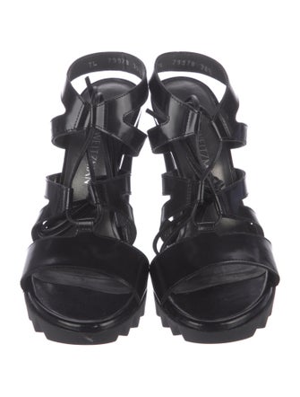 Stuart Weitzman Leather Gladiator Sandals