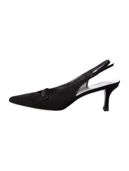 Stuart Weitzman Satin Slingback Pumps