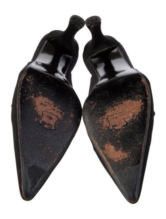 Stuart Weitzman Satin Slingback Pumps