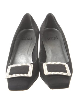 Stuart Weitzman Crystal Embellishments Pumps