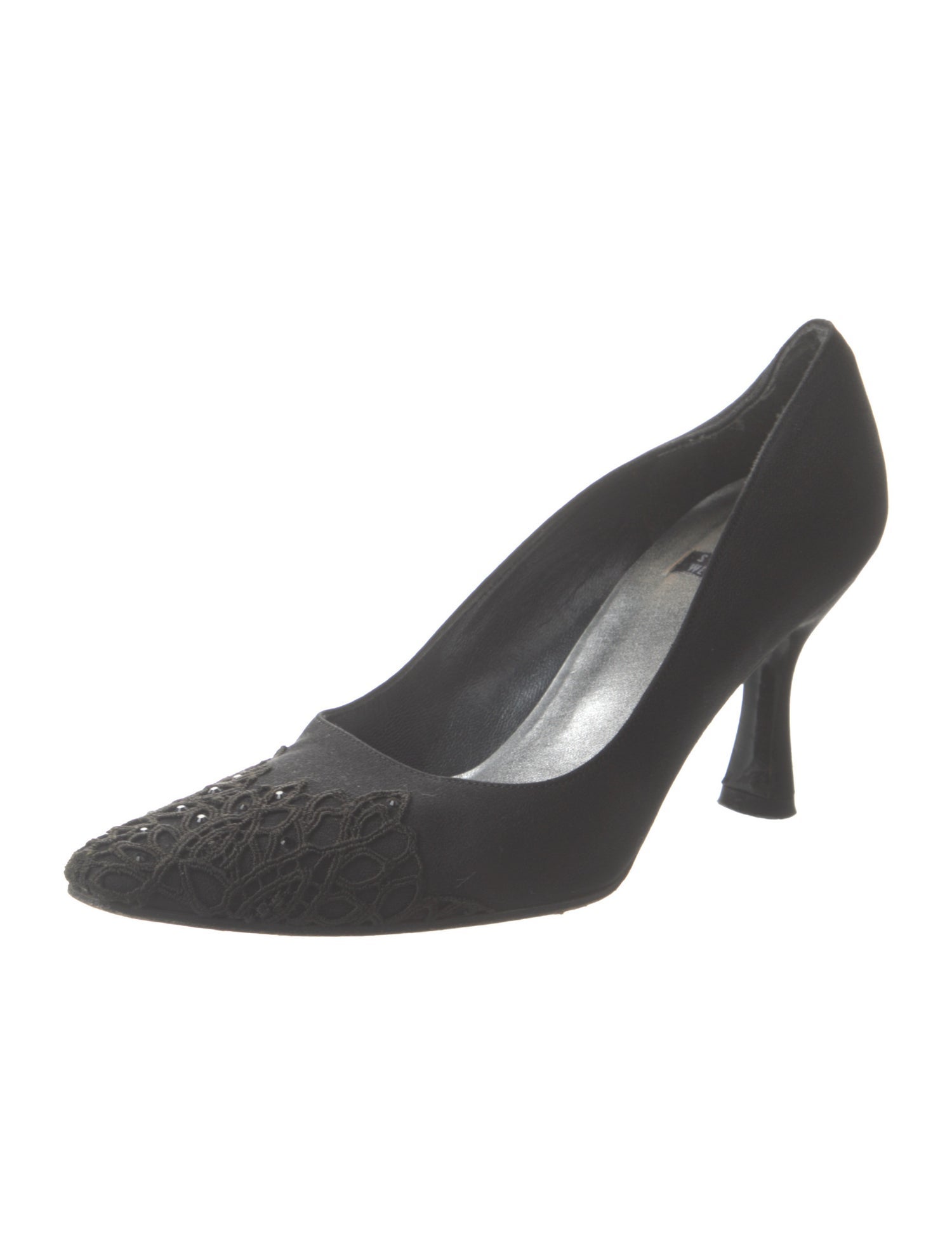Stuart Weitzman Crystal Embellishments Pumps