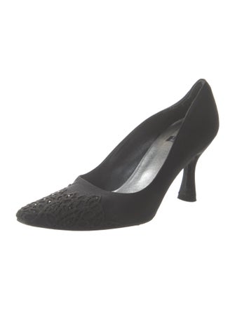 Stuart Weitzman Crystal Embellishments Pumps