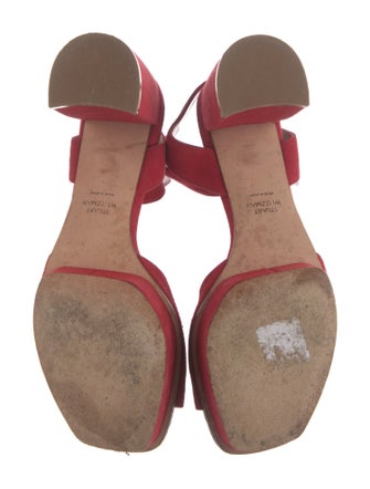 Stuart Weitzman Suede Cutout Accent Sandals