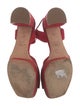 Stuart Weitzman Suede Cutout Accent Sandals