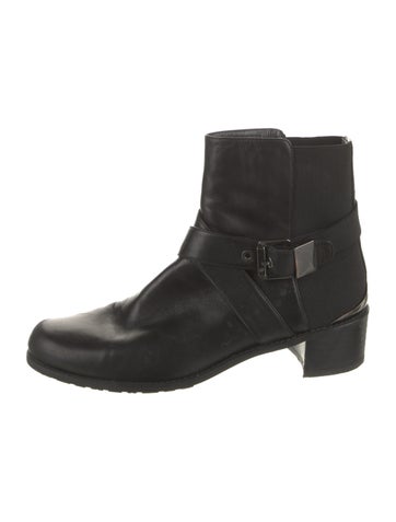Stuart Weitzman Boots Leather Moto 8.5