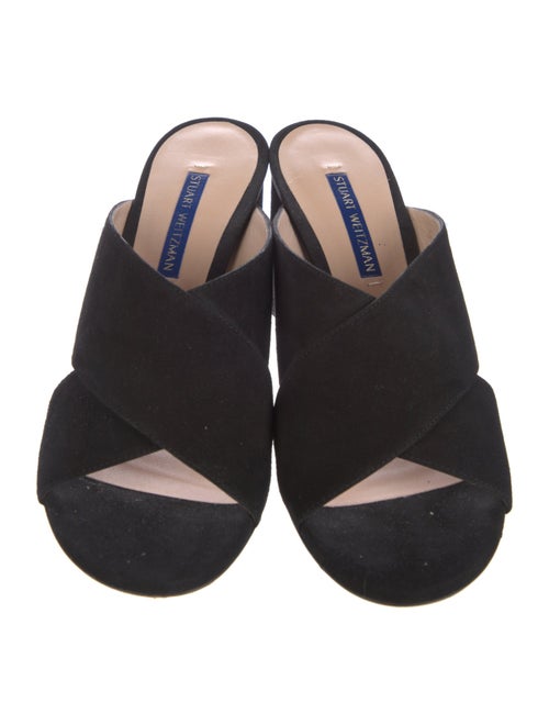 Stuart Weitzman Suede Slides