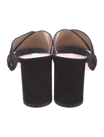 Stuart Weitzman Suede Slides
