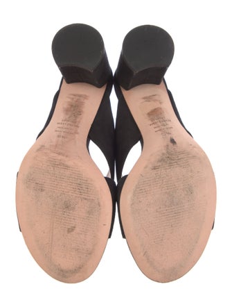 Stuart Weitzman Suede Slides