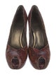 Stuart Weitzman Leather Animal Print Pumps