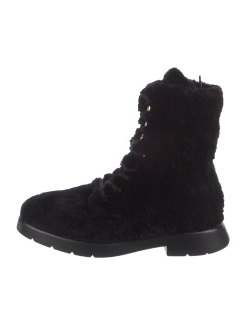 Stuart Weitzman Shearling Combat Boots