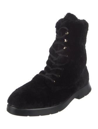 Stuart Weitzman Shearling Combat Boots