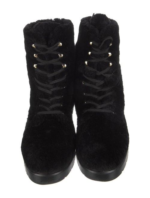 Stuart Weitzman Shearling Combat Boots