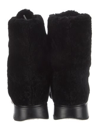 Stuart Weitzman Shearling Combat Boots
