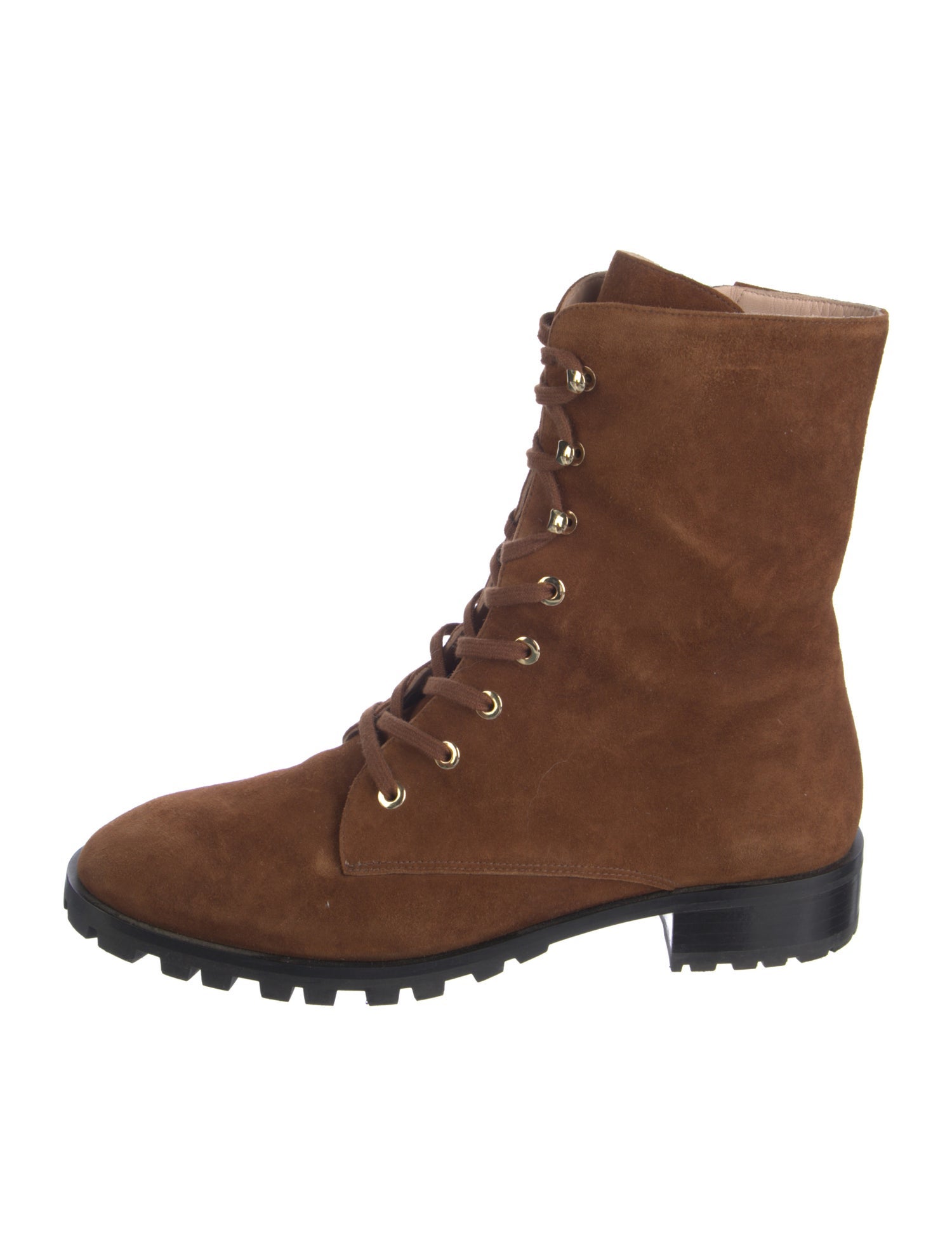 Stuart Weitzman Suede Combat Boots
