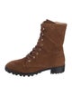 Stuart Weitzman Suede Combat Boots