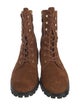 Stuart Weitzman Suede Combat Boots