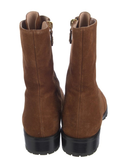 Stuart Weitzman Suede Combat Boots