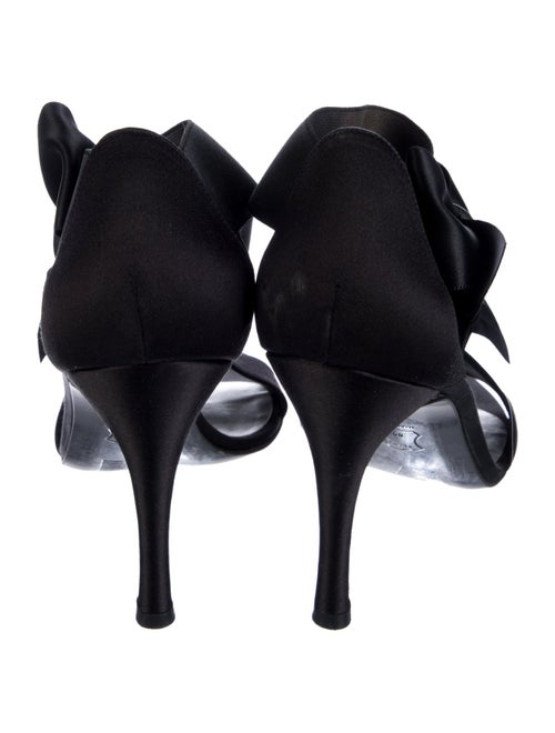 Stuart Weitzman Satin Bow Accents Sandals