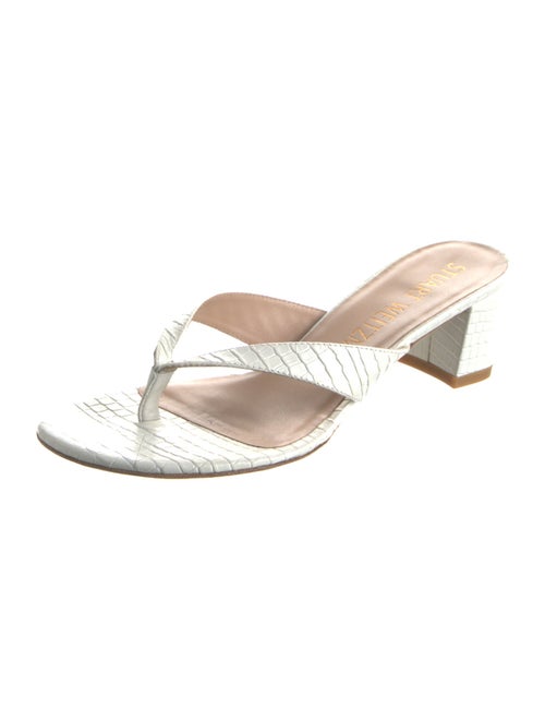 Stuart Weitzman Leather Slides