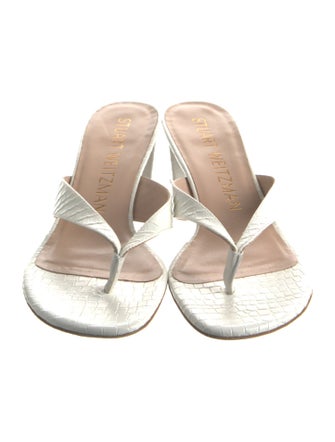 Stuart Weitzman Leather Slides