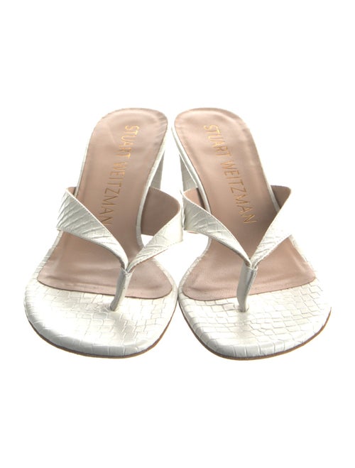 Stuart Weitzman Leather Slides