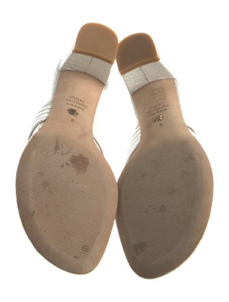 Stuart Weitzman Leather Slides