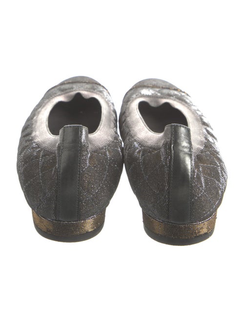 Stuart Weitzman Animal Print Glitter Accents Ballet Flats