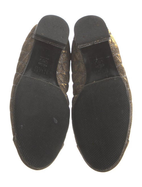 Stuart Weitzman Animal Print Glitter Accents Ballet Flats