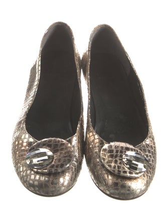 Stuart Weitzman Lizard Ballet Flats