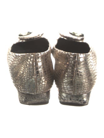 Stuart Weitzman Lizard Ballet Flats