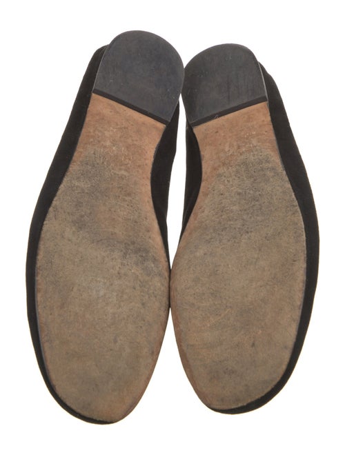 Stuart Weitzman Suede Studded Accents Loafers