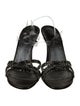 Stuart Weitzman Satin Crystal Embellishments Sandals