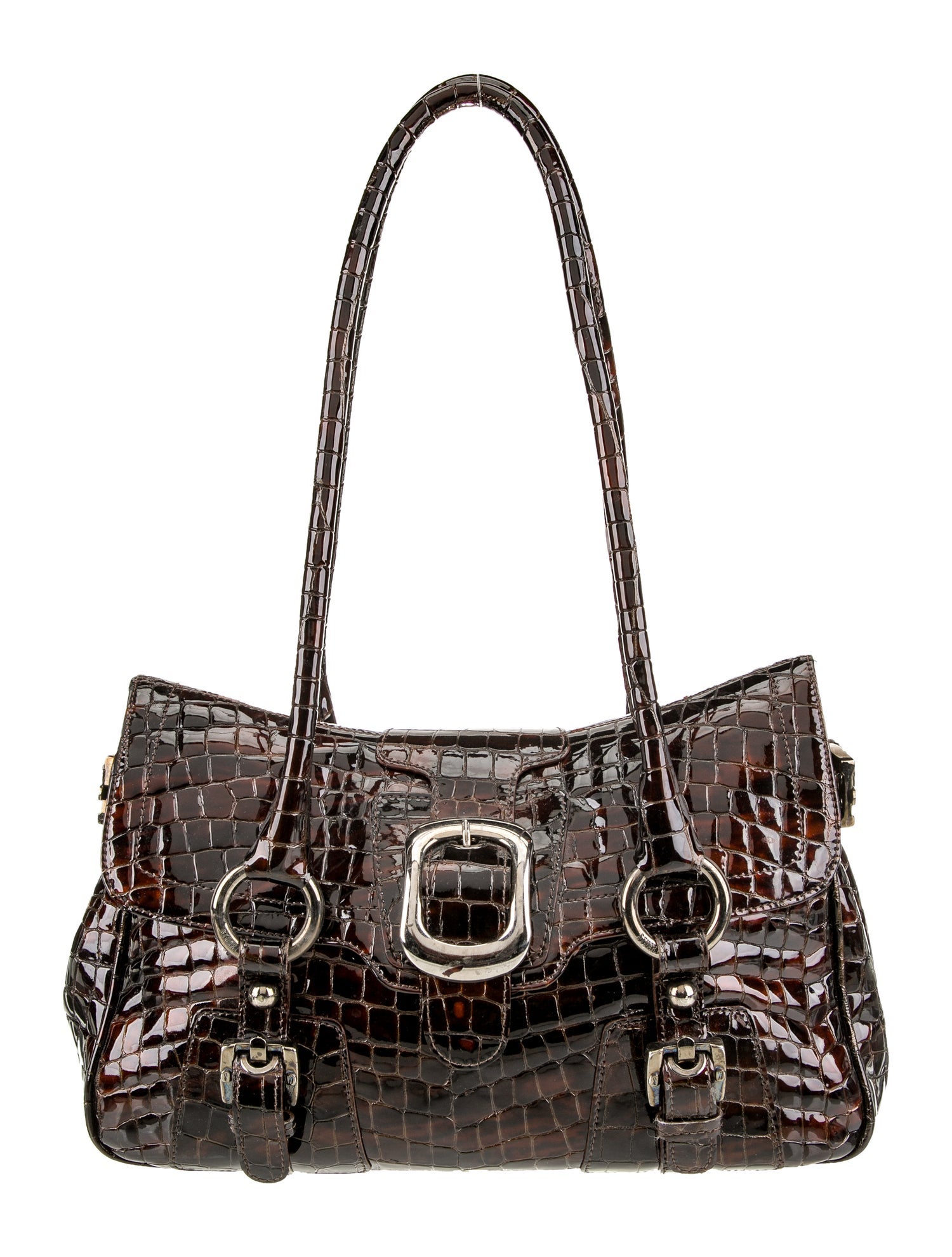 Stuart Weitzman Patent Leather Shoulder Bag