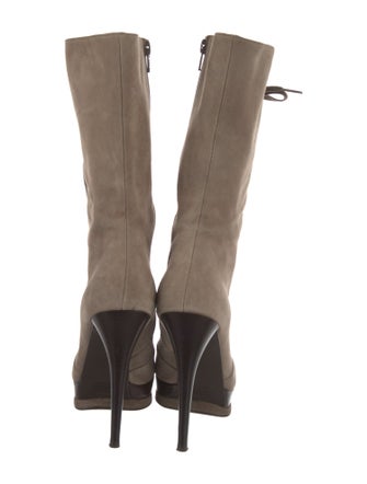 Stuart Weitzman Suede Lace-Up Boots