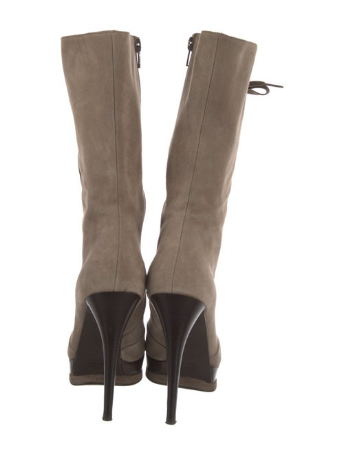 Stuart Weitzman Suede Lace-Up Boots