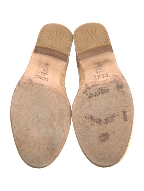 Stuart Weitzman Raffia Lace Pattern Oxfords