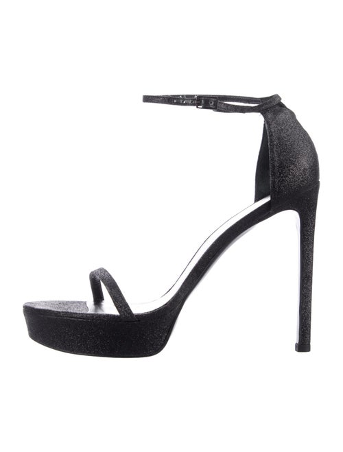 Stuart Weitzman Glitter Glitter Accents Sandals